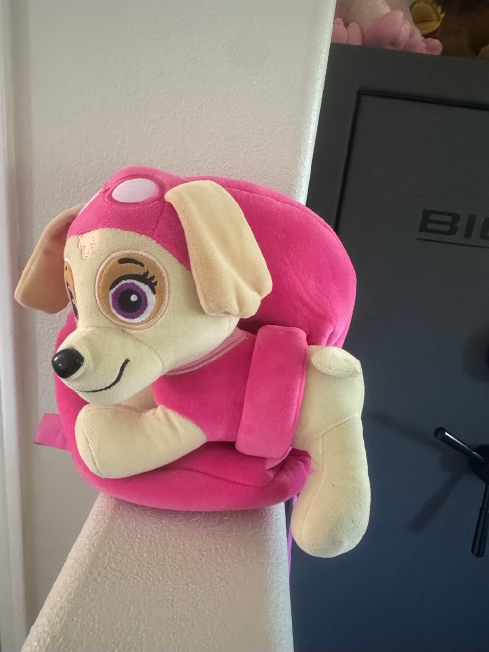 Paw Patrol Plush Pink Puppy Character Backpack
